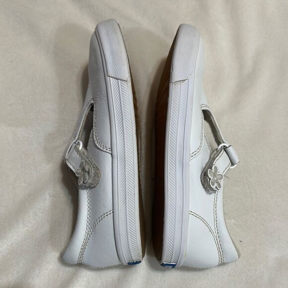 Keds White Leather t-strap Mary Jane  size 11.5 - Picture 3 of 5